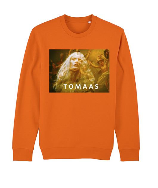 Shop beautiful Sweatshirt contemporary artist TOMAAS The Official Store Paris Art Streetwear Fashion sustainable apparel Men Women Clothing orders free shipping 100% assured satisfaction brand collection cool wearable art designs surreal prints