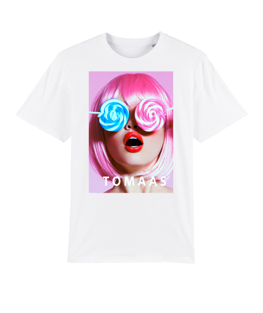 Iconic TOMAAS Artwork T-shirt - Candy Warhol - 2022 L Edition - Tee unisexe bio Premium